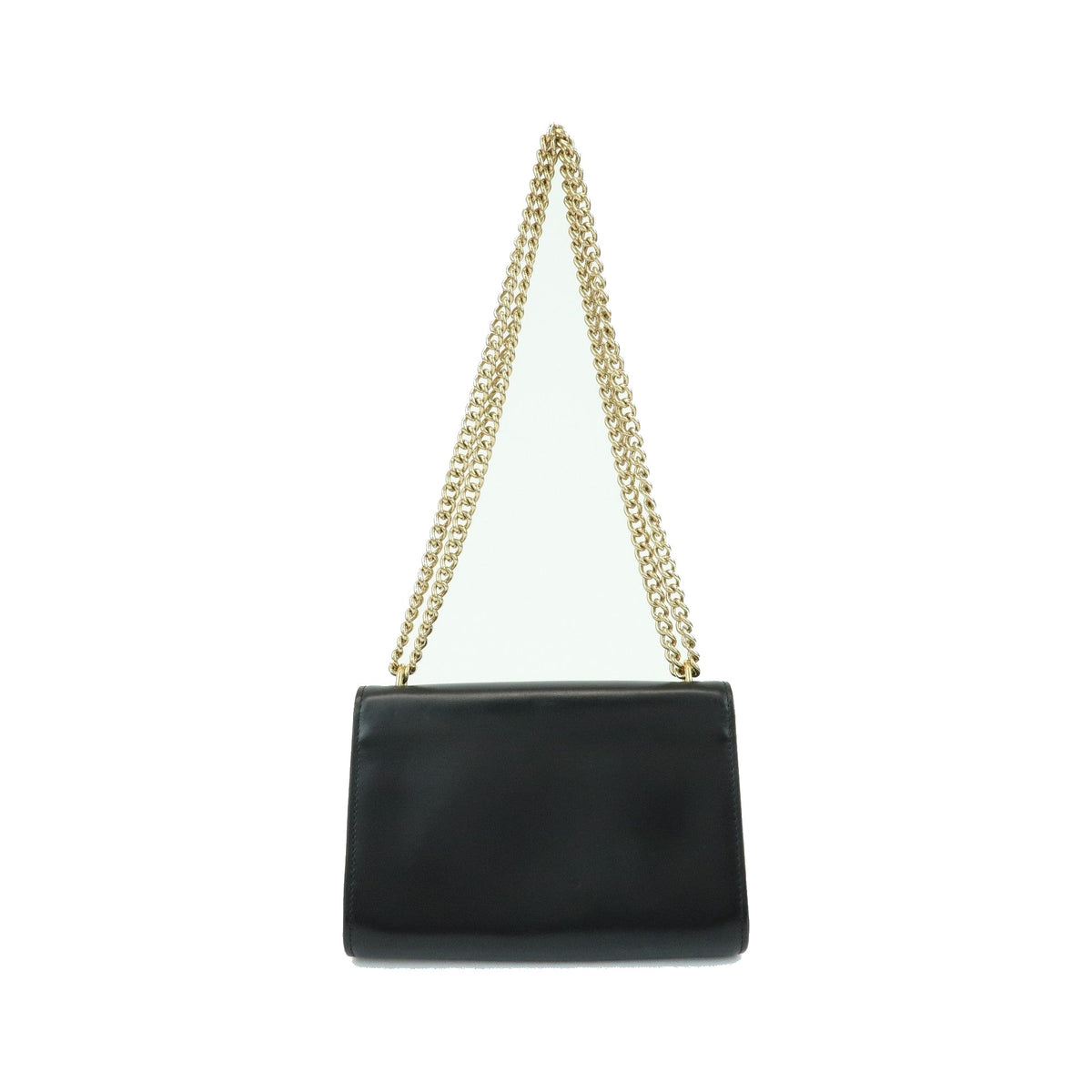 Louis Vuitton Chain Louise Clutch Leather, Black, Leather, Clutch