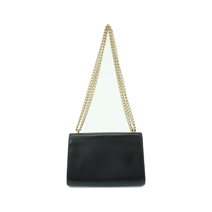 Louis Vuitton Chain Louise Clutch Leather, Black, Leather, Clutch