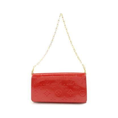 Louis Vuitton Chaine Monogram Vernis, Red, Patent Leather, Crossbody Bag
