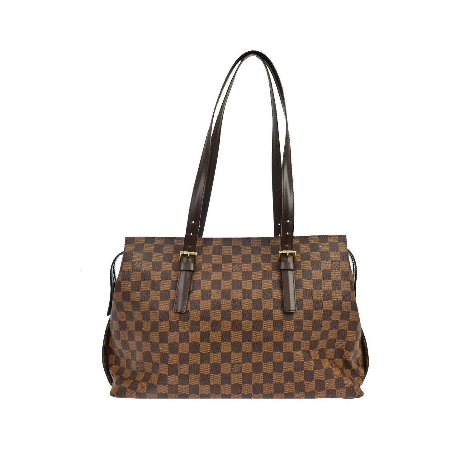 Louis Vuitton Chelsea Damier, Brown, Canvas, Tote Bag