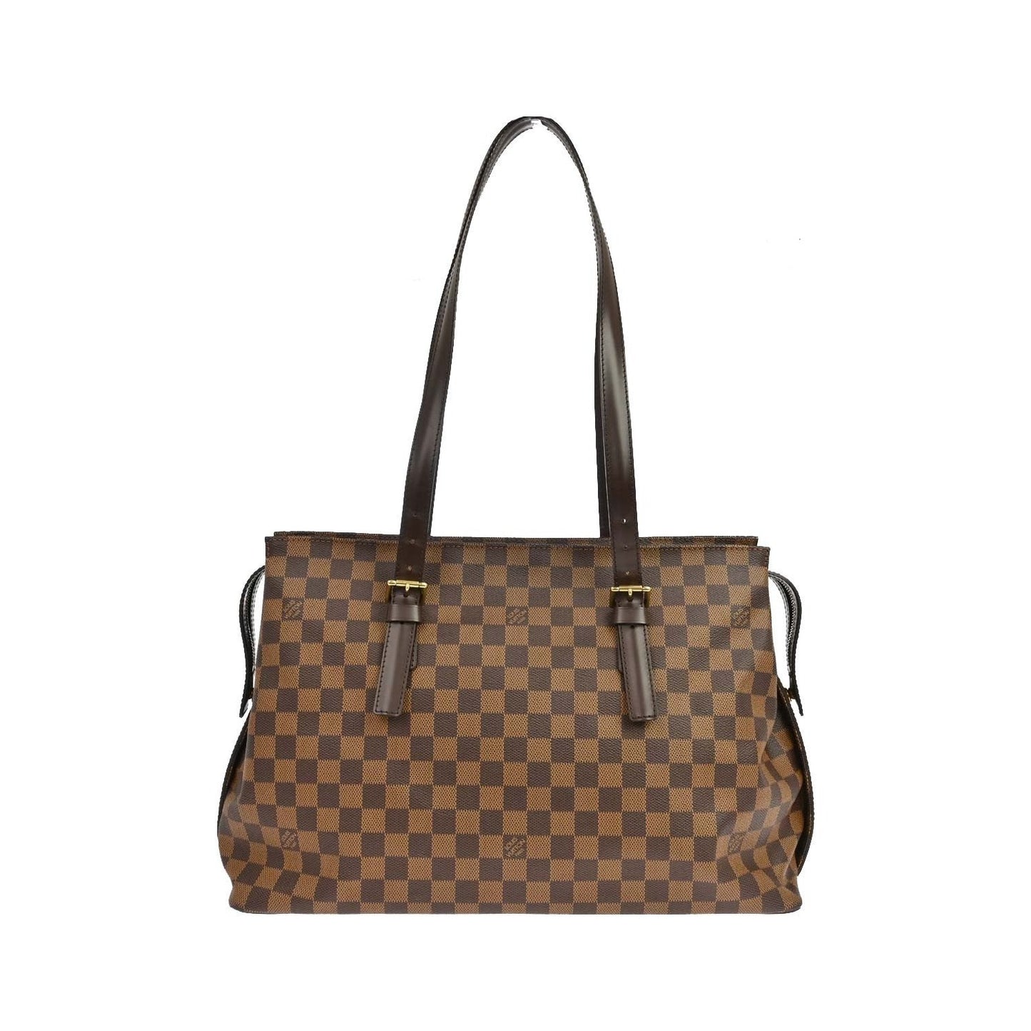 Louis Vuitton Chelsea Damier, Brown, Canvas, Tote Bag