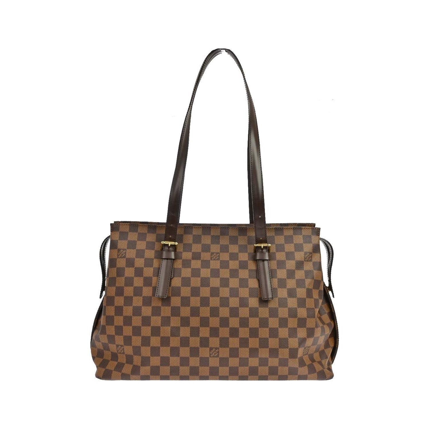 Louis Vuitton Chelsea Damier, Brown, Canvas, Tote Bag