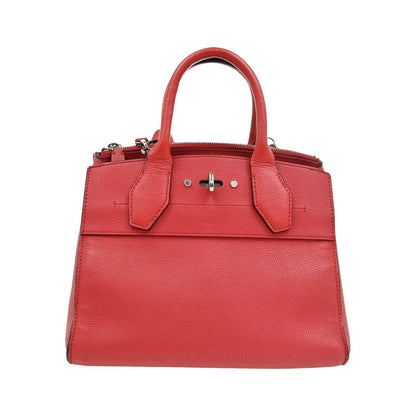 Louis Vuitton City Steamer Leather, Red, Leather, Handbag