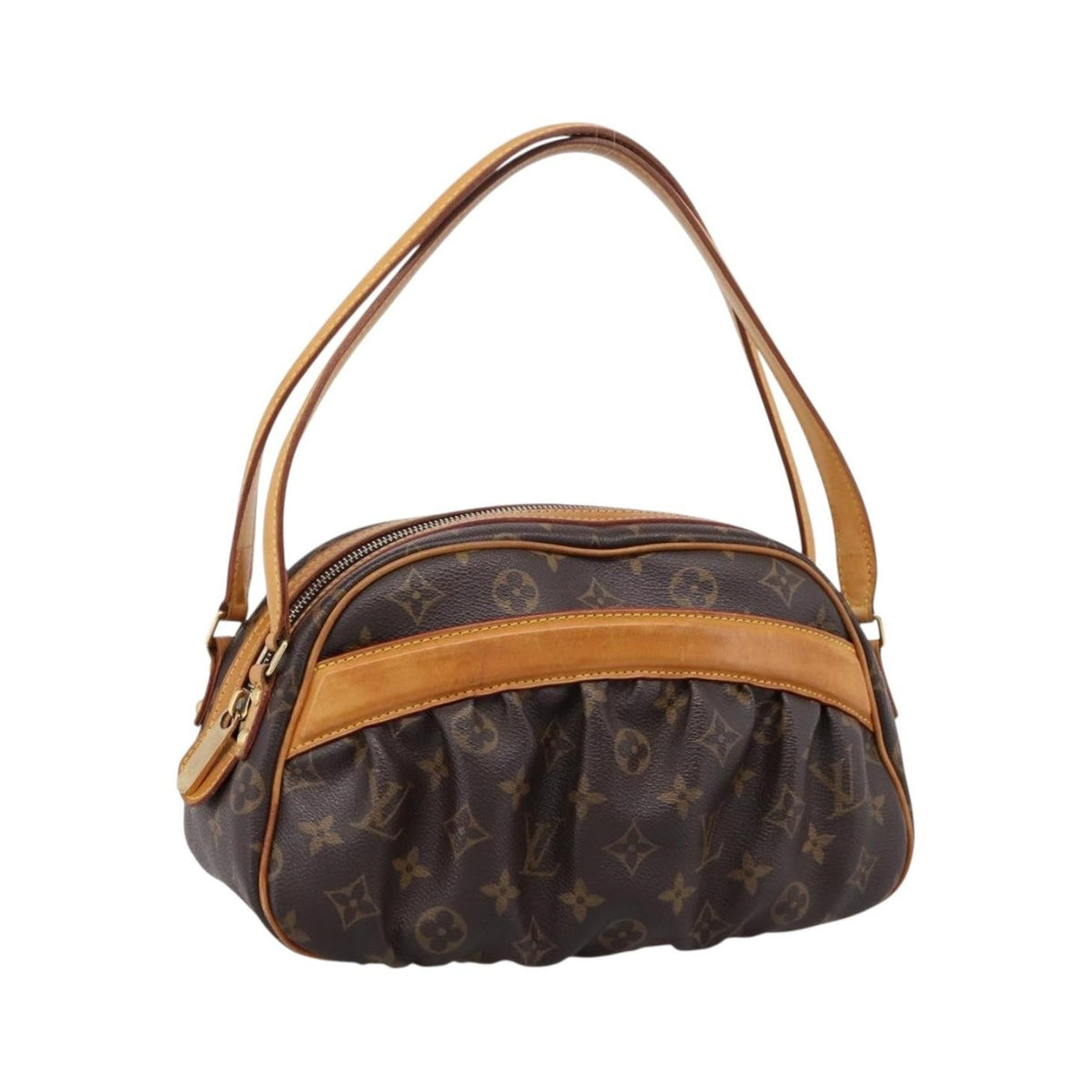 Louis Vuitton Clara Handbag Monogram Canvas, Brown, Canvas, Handbag