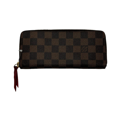 Louis Vuitton Clemence Damier Ébène, Brown, Canvas, Wallet