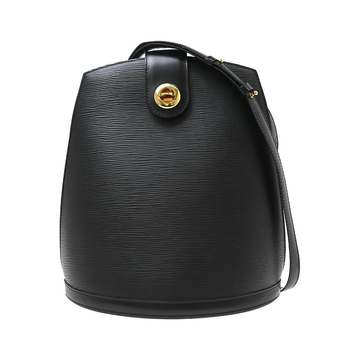 Louis Vuitton Cluny Epi, Black, Leather, Shoulder Bag