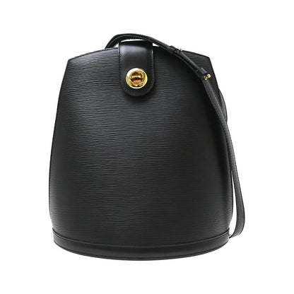 Louis Vuitton Cluny Epi, Black, Leather, Shoulder Bag
