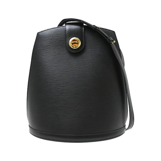 Louis Vuitton Cluny Epi, Black, Leather, Shoulder Bag