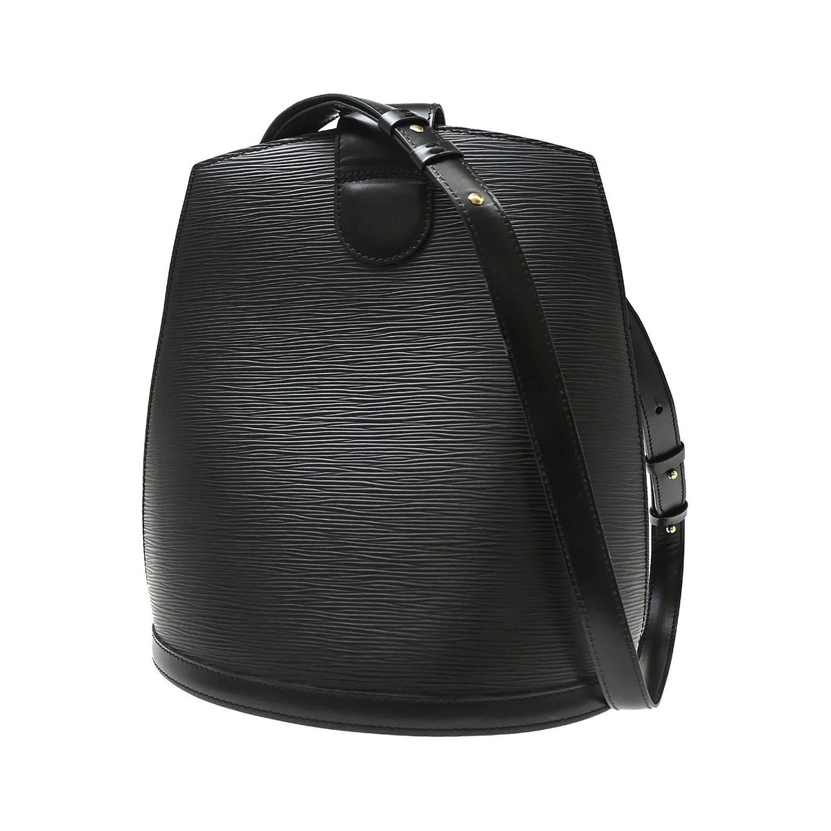 Louis Vuitton Cluny Epi, Black, Leather, Shoulder Bag