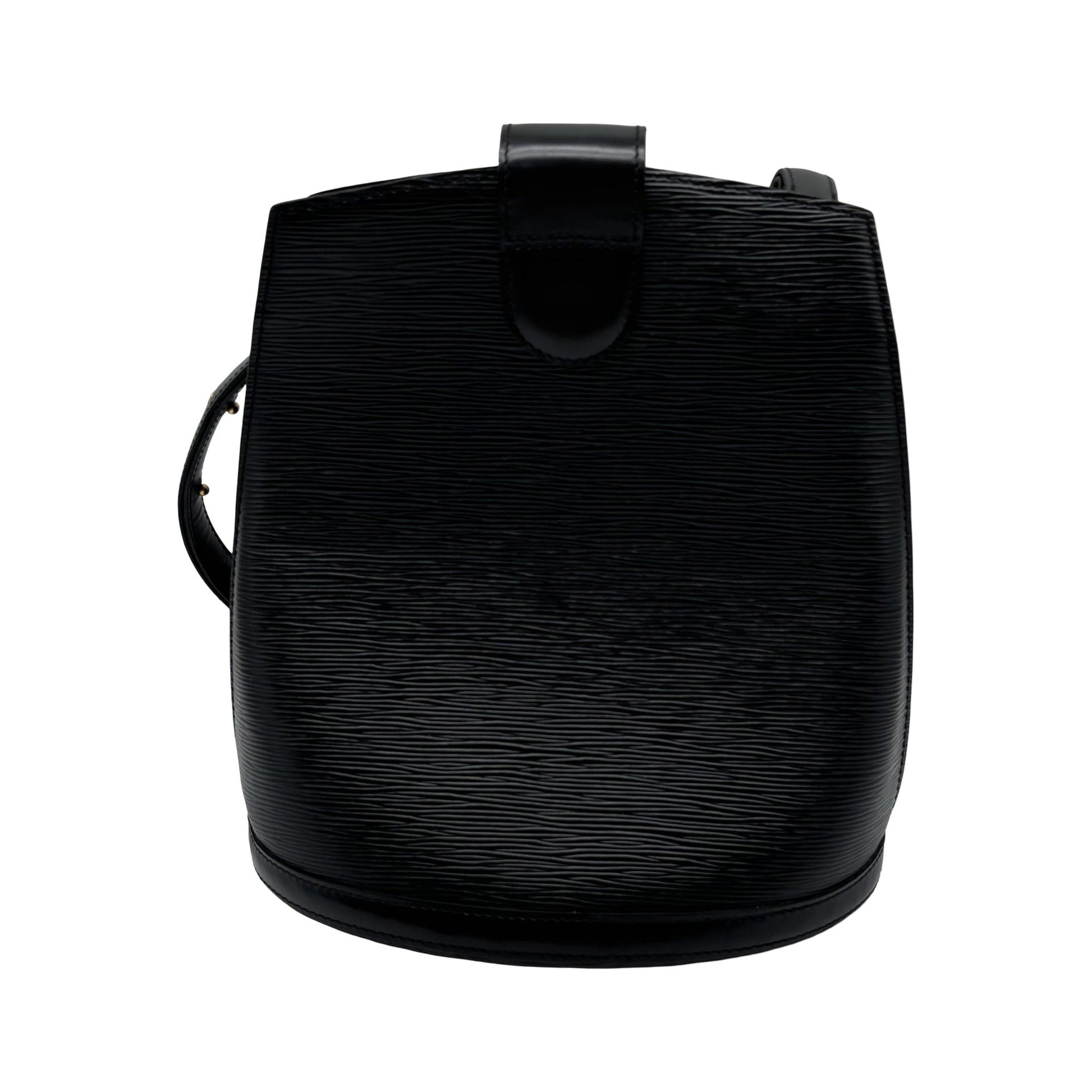 Louis Vuitton Cluny Epi, Black, Leather, Shoulder Bag