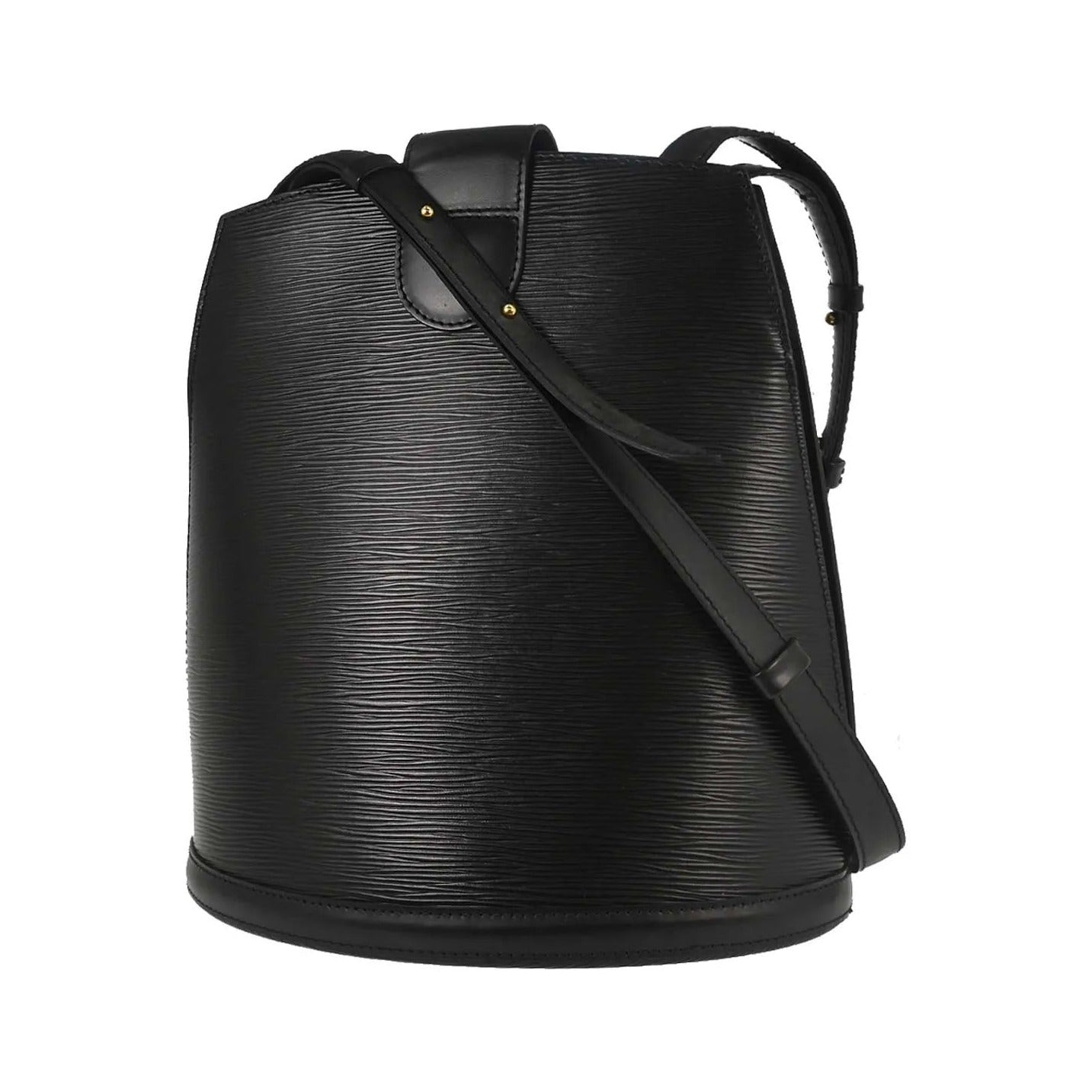 Louis Vuitton Cluny Leather, Black, Leather, Shoulder Bag
