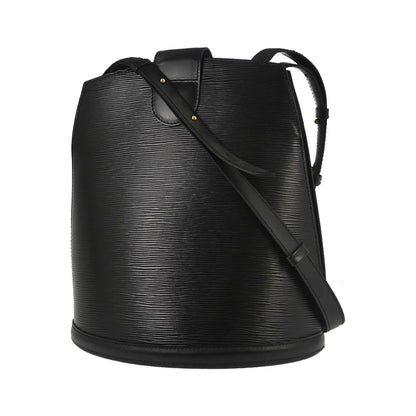Louis Vuitton Cluny Leather, Black, Leather, Shoulder Bag