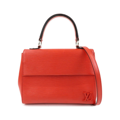 Louis Vuitton Cluny Top Handle Epi Leather, Red, Leather, Handbag