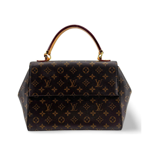 Louis Vuitton Cluny Top Handle Monogram Canvas, Brown, Canvas, Handbag