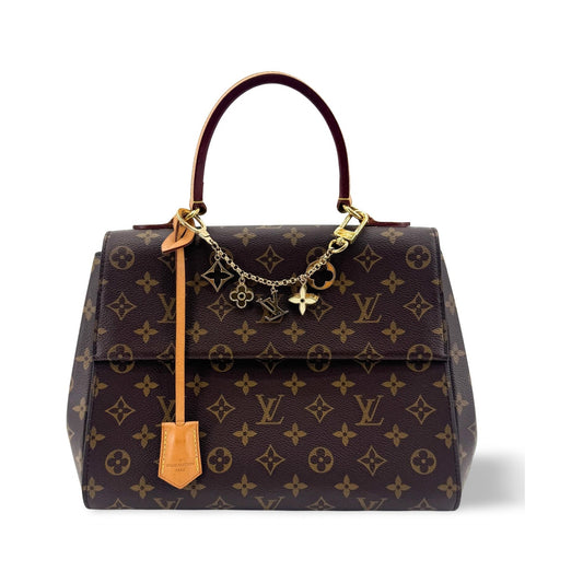 Louis Vuitton Cluny Top Handle Monogram Canvas, Brown, Canvas, Handbag