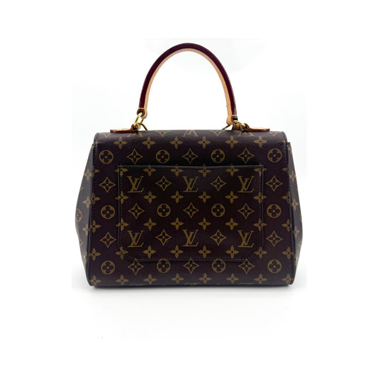 Louis Vuitton Cluny Top Handle Monogram Canvas, Brown, Canvas, Handbag