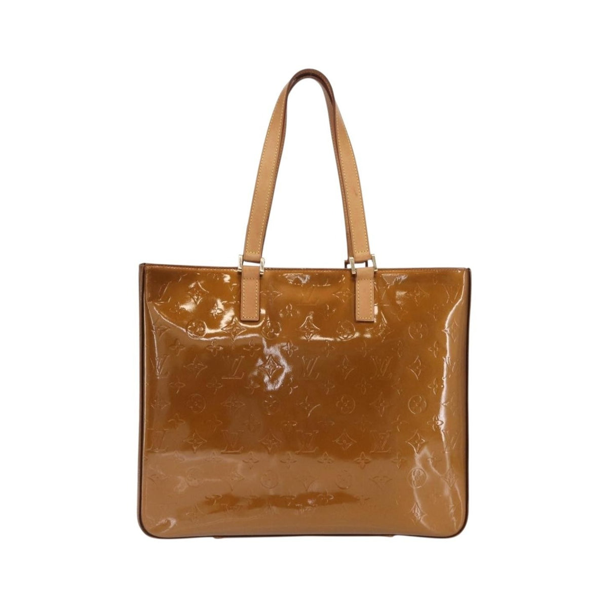 Louis Vuitton Columbus Monogram Vernis, Brown, Patent Leather, Handbag