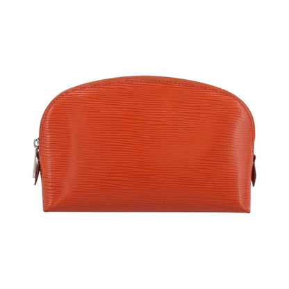 Louis Vuitton Cosmetic Epi Leather, Orange, Leather, Clutch