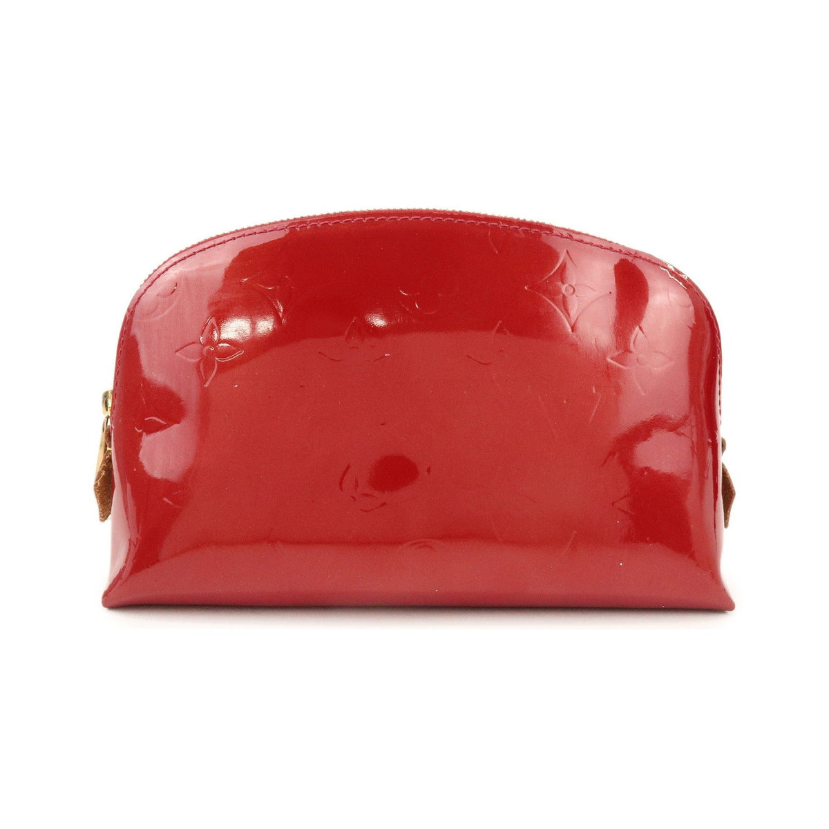 Louis Vuitton Cosmetic Monogram Vernis, Red, Patent Leather, Toiletry Case