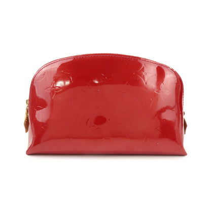 Louis Vuitton Cosmetic Monogram Vernis, Red, Patent Leather, Toiletry Case