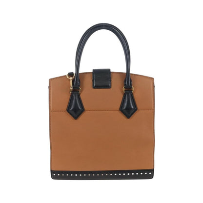 Louis Vuitton Cour Marly Leather with Studded Detail, Beige, Leather, Handbag