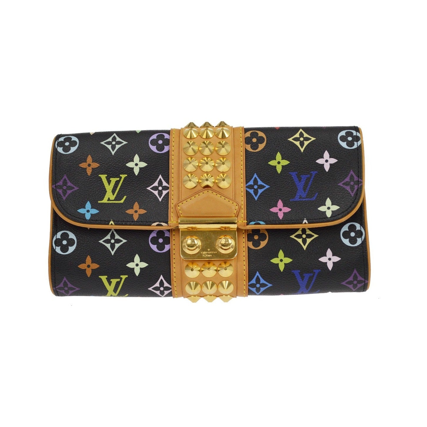 Louis Vuitton Courtney Clutch Monogram Multicolor, Multicolour, Canvas, Clutch