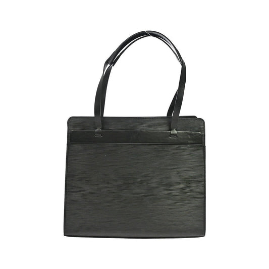 Louis Vuitton Croisette Epi, Black, Leather, Handbag