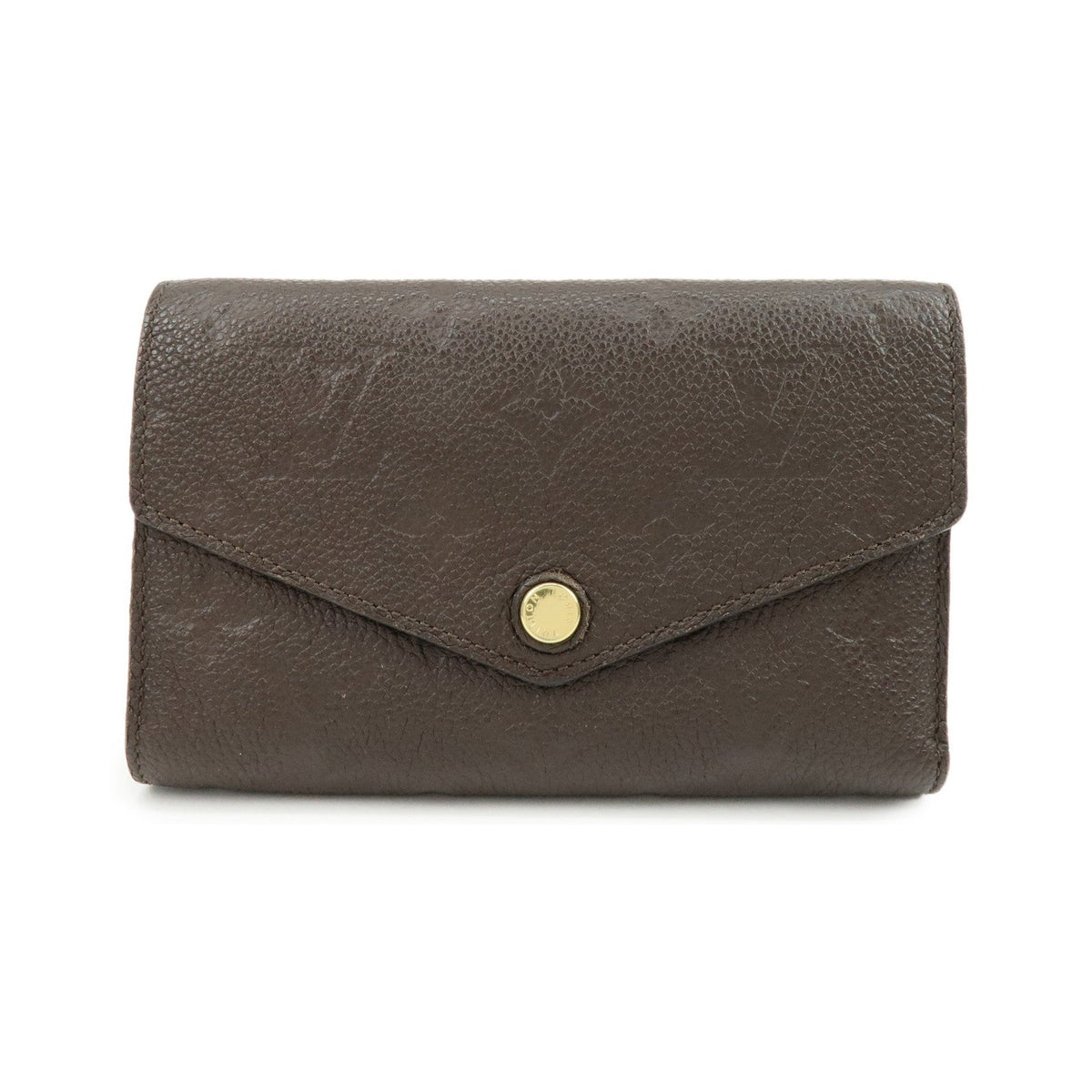Louis Vuitton Curieuse Monogram Empreinte Leather, Brown, Leather, Wallet