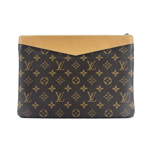 Louis Vuitton Daily Pouch Monogram Canvas, Brown, Canvas, Clutch