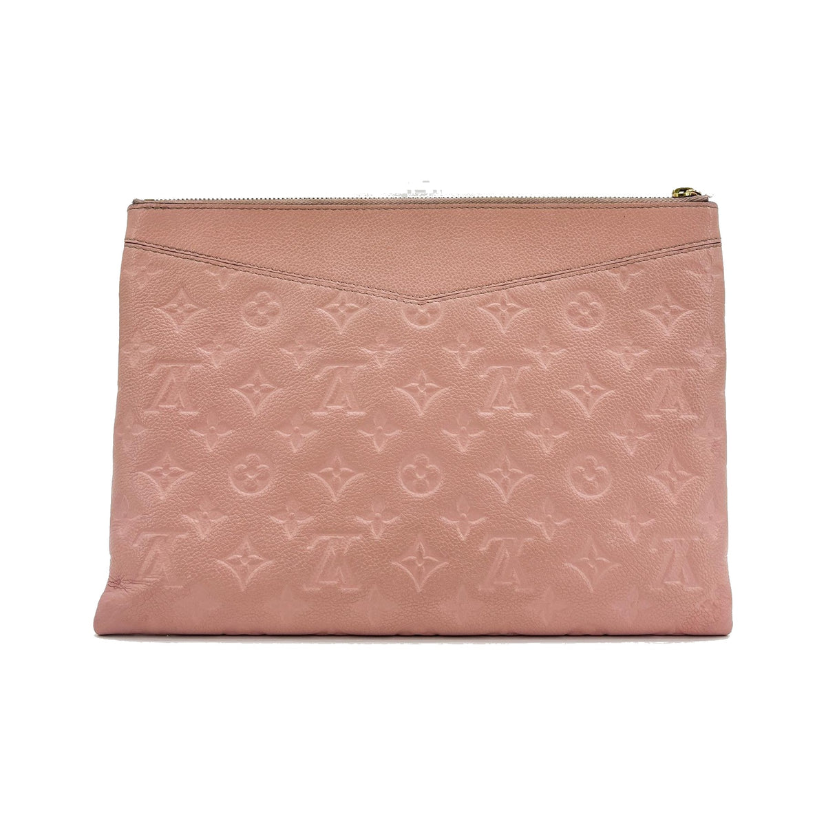 Louis Vuitton Daily Pouch Monogram Empreinte Leather, Pink, Leather, Clutch