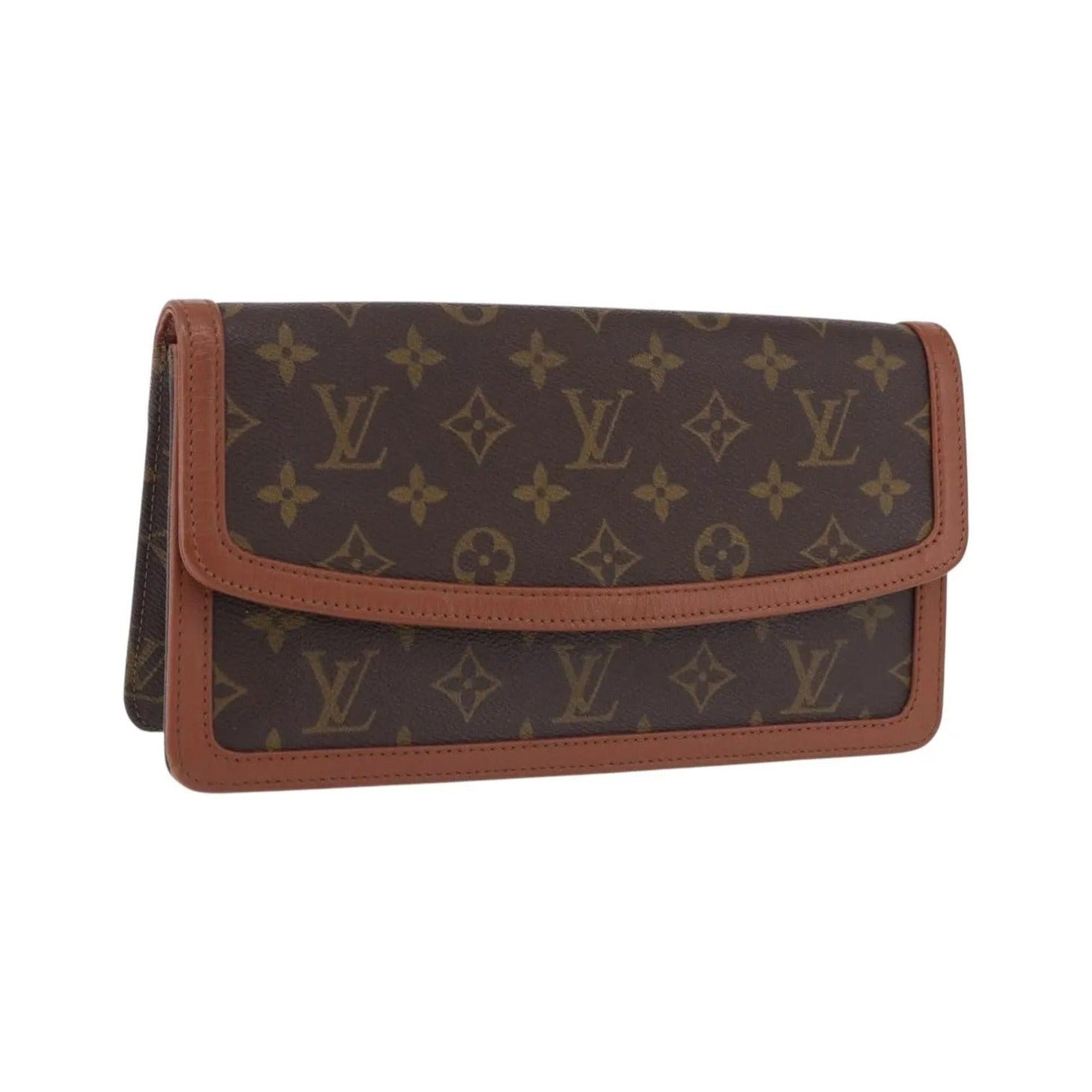 Louis Vuitton Dame Pochette Monogram Canvas, Brown, Canvas, Clutch