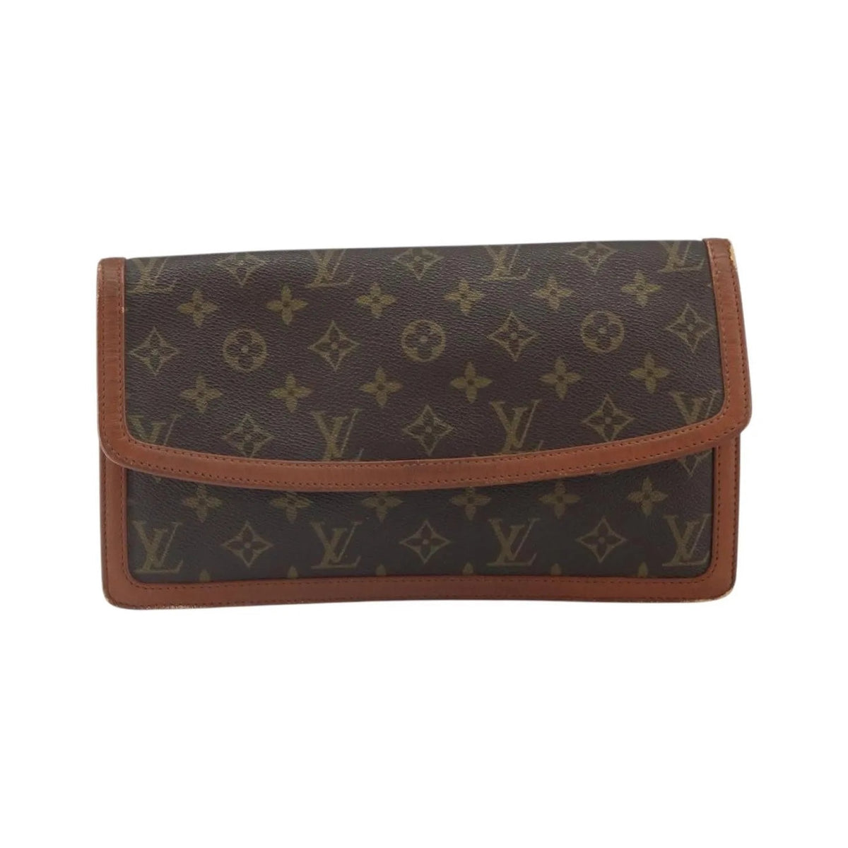 Louis Vuitton Dame Pochette Monogram Canvas, Brown, Canvas, Clutch