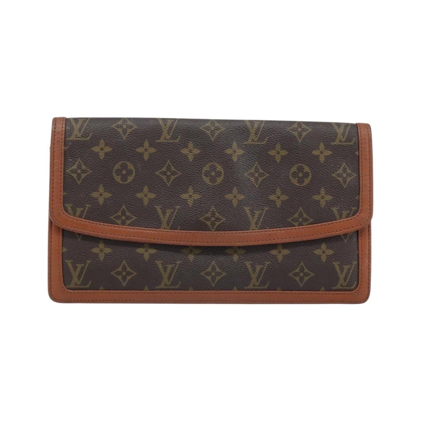 Louis Vuitton Dame Pochette Monogram Canvas, Brown, Canvas, Clutch
