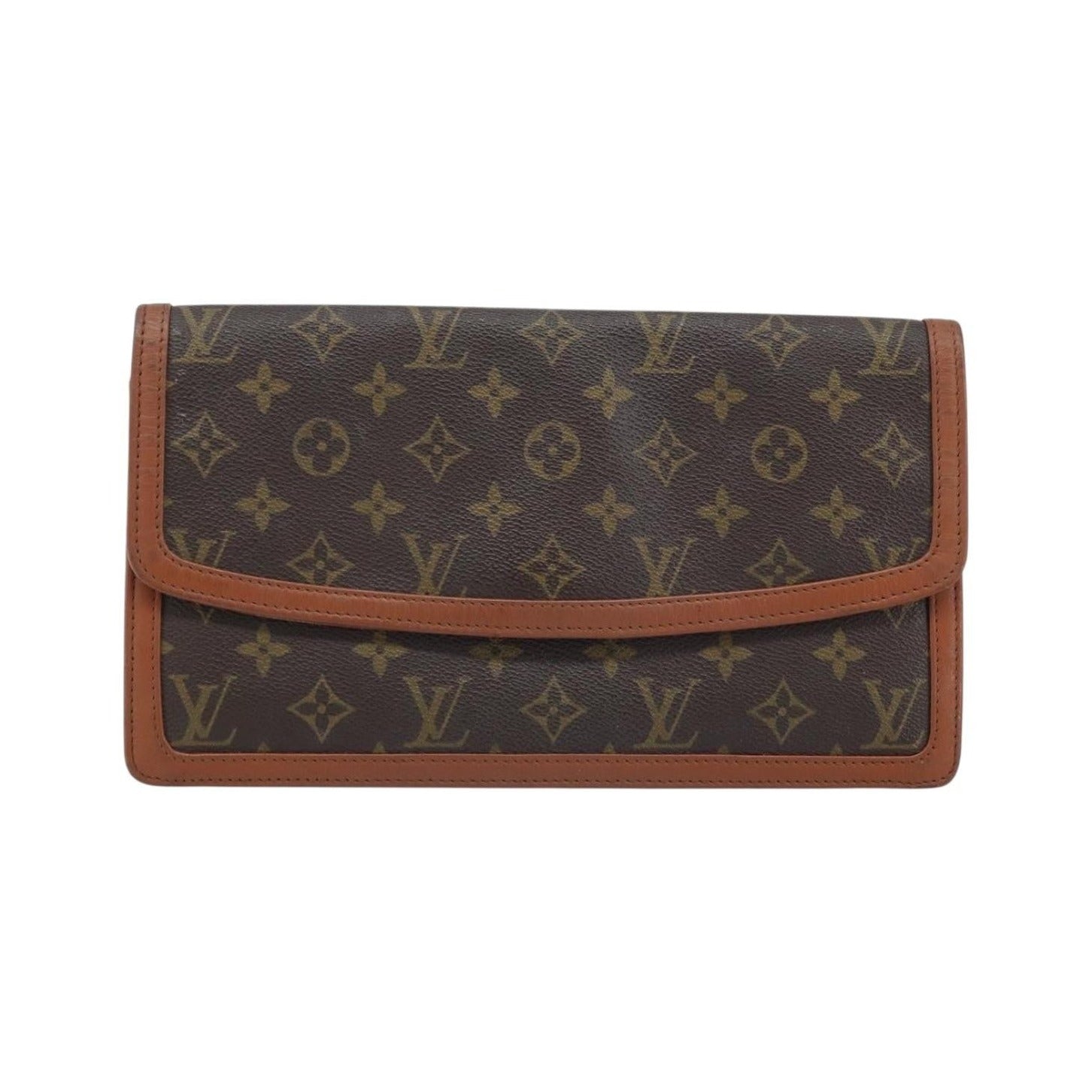 Louis Vuitton Dame Pochette Monogram Canvas, Brown, Canvas, Clutch