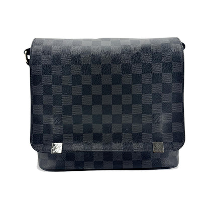 Louis Vuitton Daniel Messenger Damier Graphite, Black, Canvas, Shoulder Bag