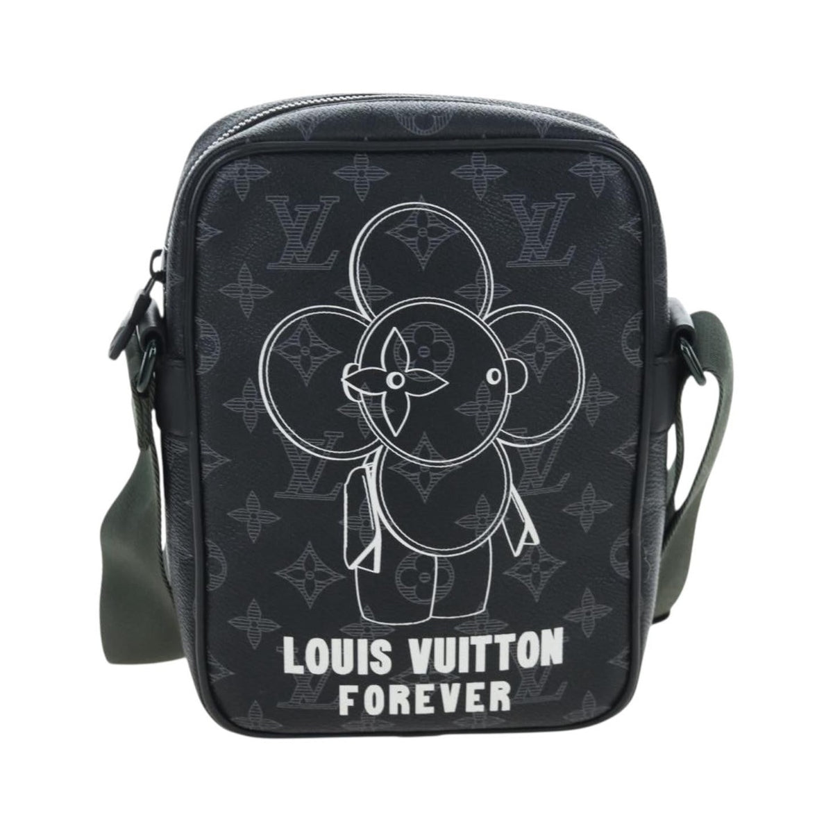 Louis Vuitton Danube Limited Edition Vivienne Monogram Eclipse, Black, Canvas, Shoulder Bag