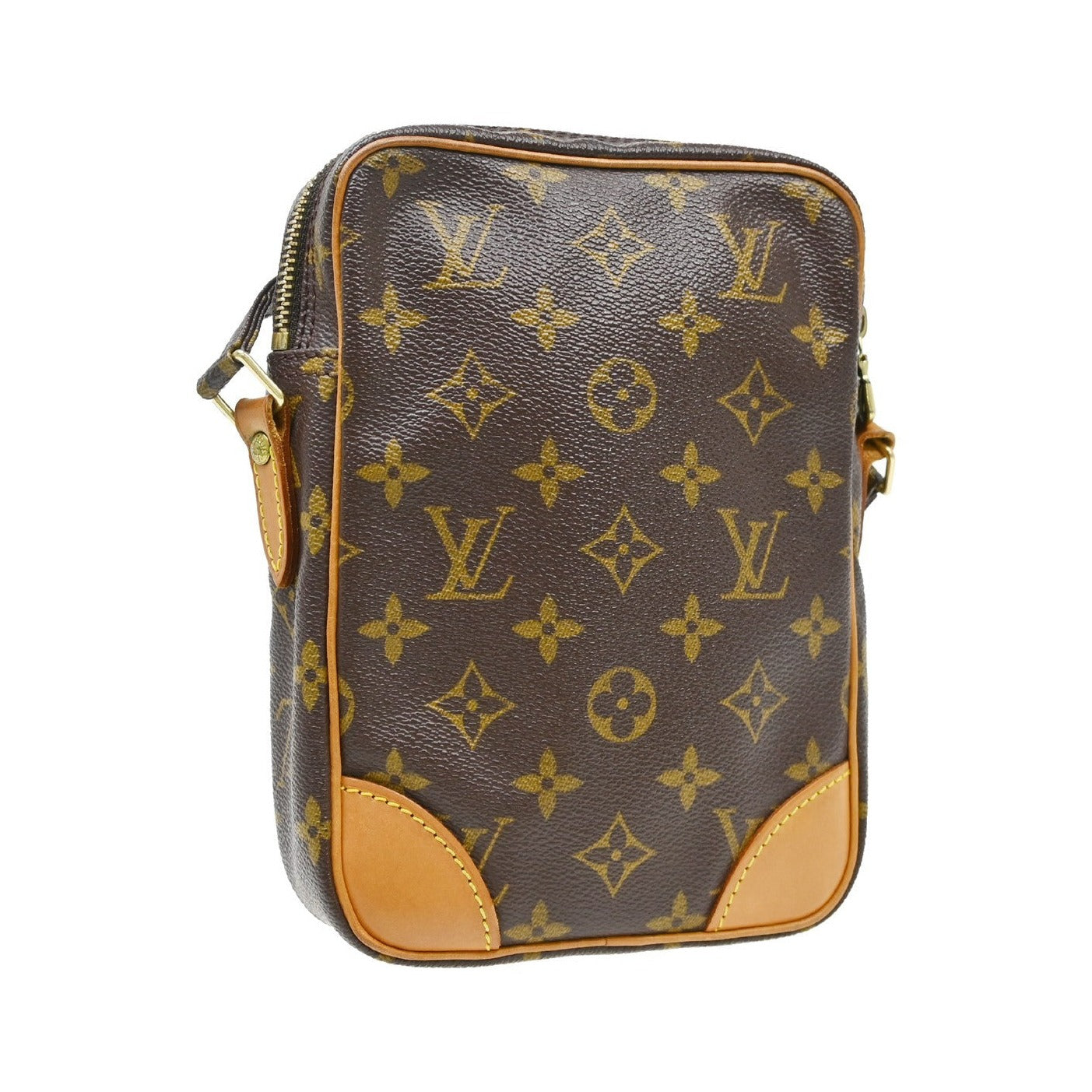 Louis Vuitton Danube Monogram, Brown, Canvas, Shoulder Bag