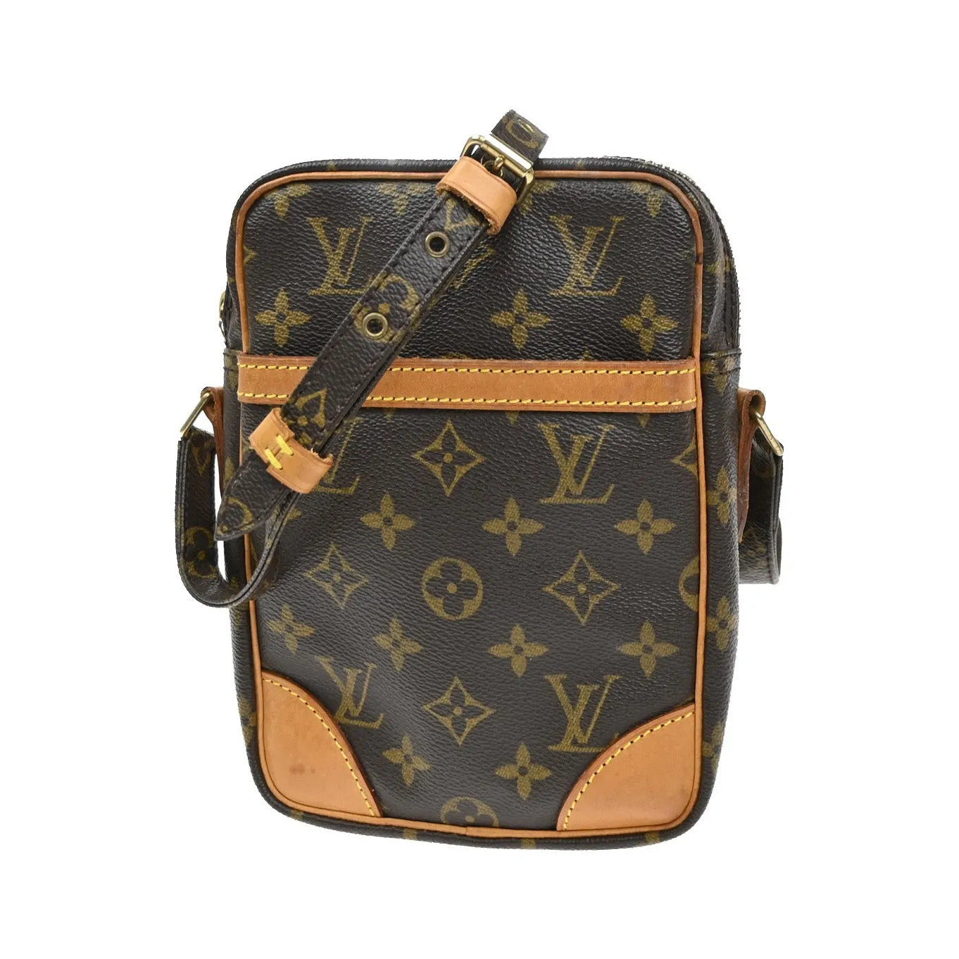Louis Vuitton Danube Monogram Canvas, Brown, Canvas, Shoulder Bag