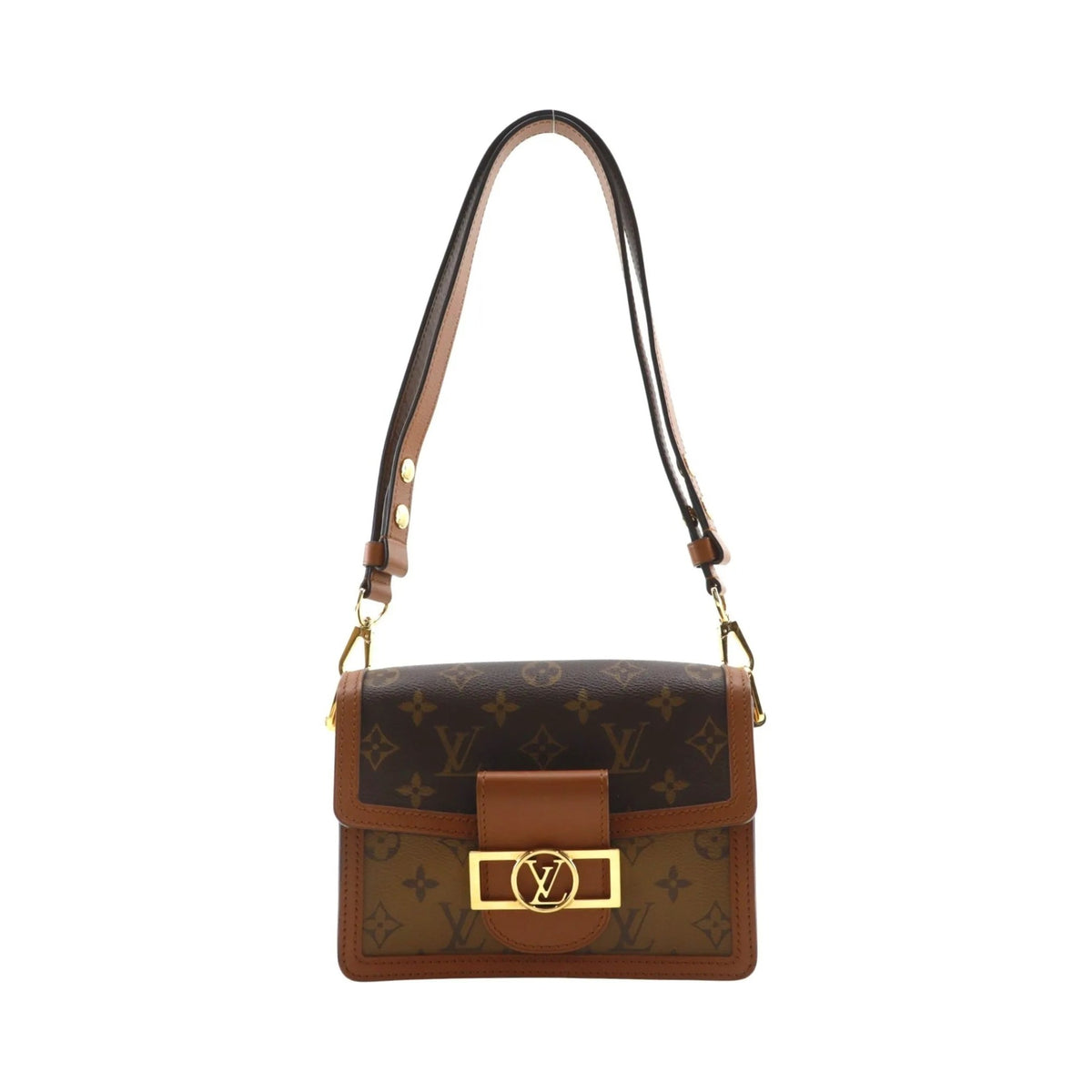 Louis Vuitton Dauphine Reverse Monogram Canvas, Brown, Canvas, Shoulder Bag