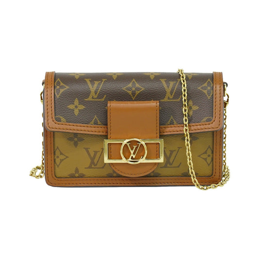 Louis Vuitton Dauphine Reverse Monogram Canvas, Brown, Canvas, Shoulder Bag