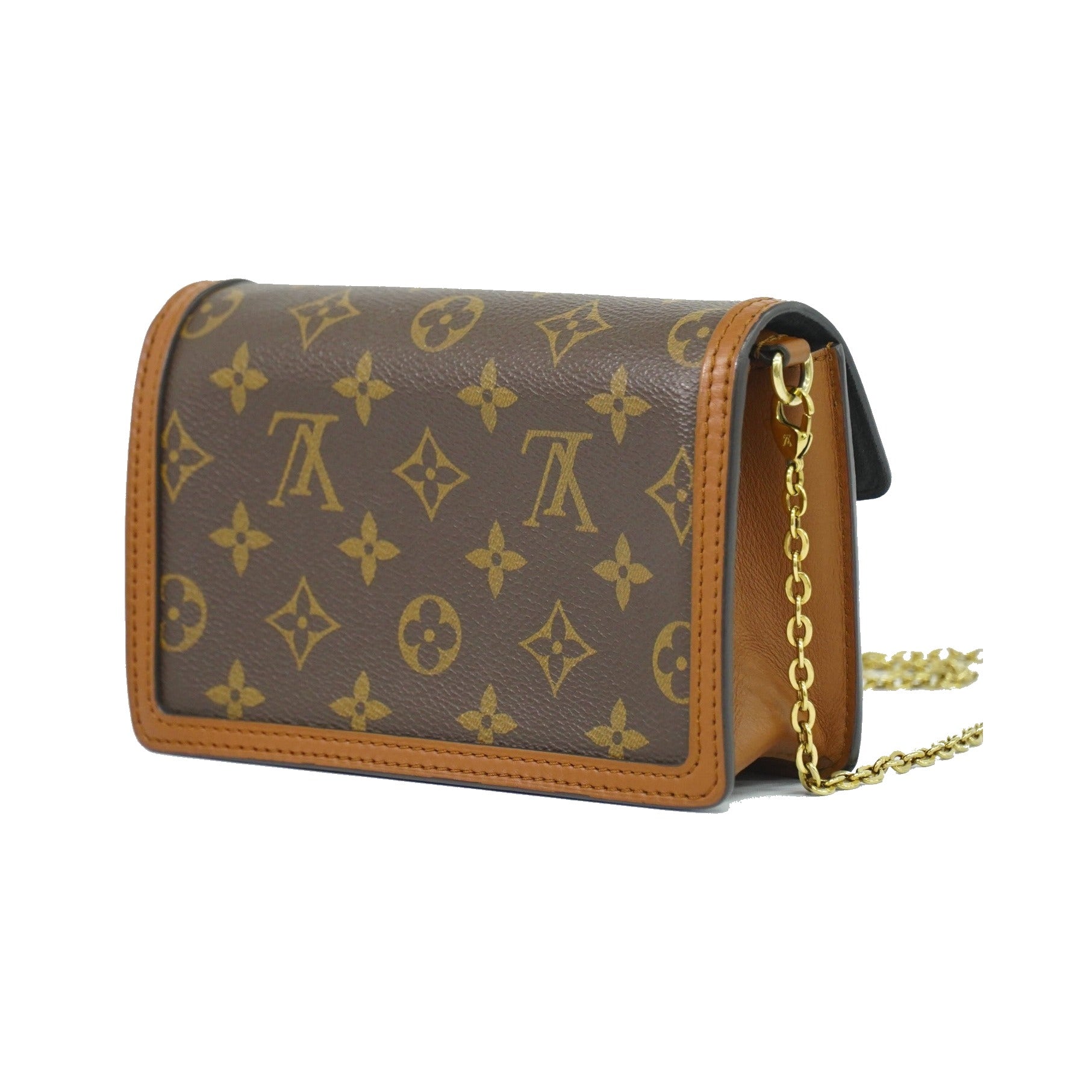 Louis Vuitton Dauphine Reverse Monogram Canvas, Brown, Canvas, Shoulder Bag