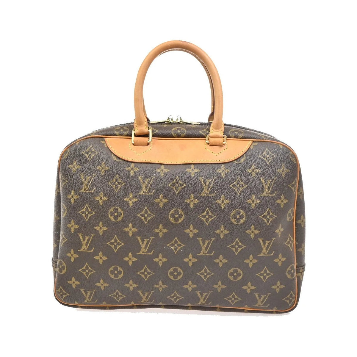 Louis Vuitton Deauville Monogram, Brown, Canvas, Handbag