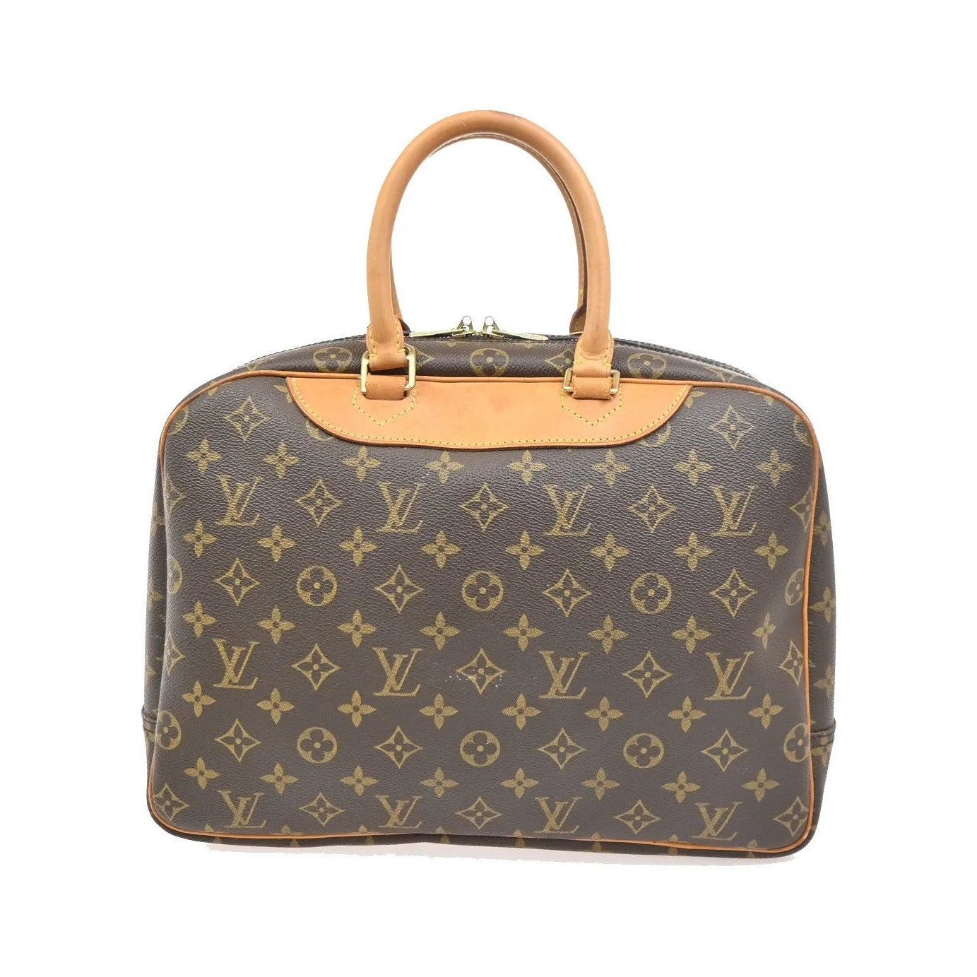 Louis Vuitton Deauville Monogram, Brown, Canvas, Handbag