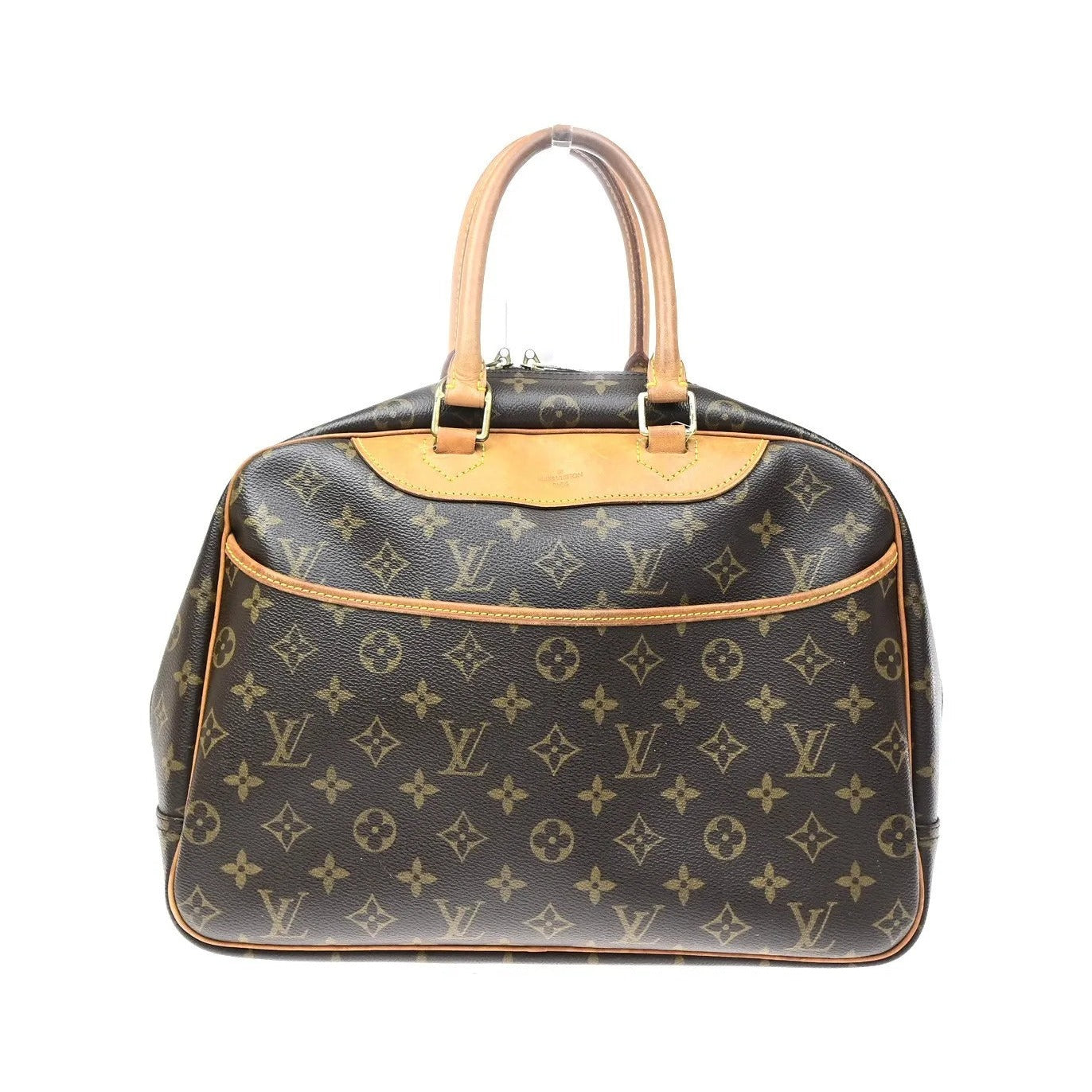 Louis Vuitton Deauville Monogram, Brown, Canvas, Handbag