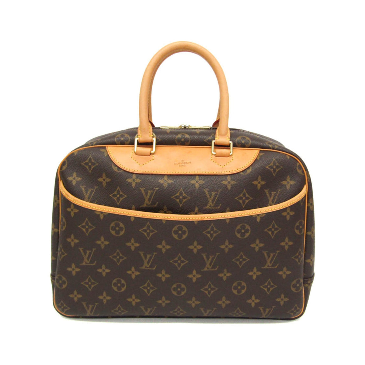 Louis Vuitton Deauville Monogram, Brown, Canvas, Handbag