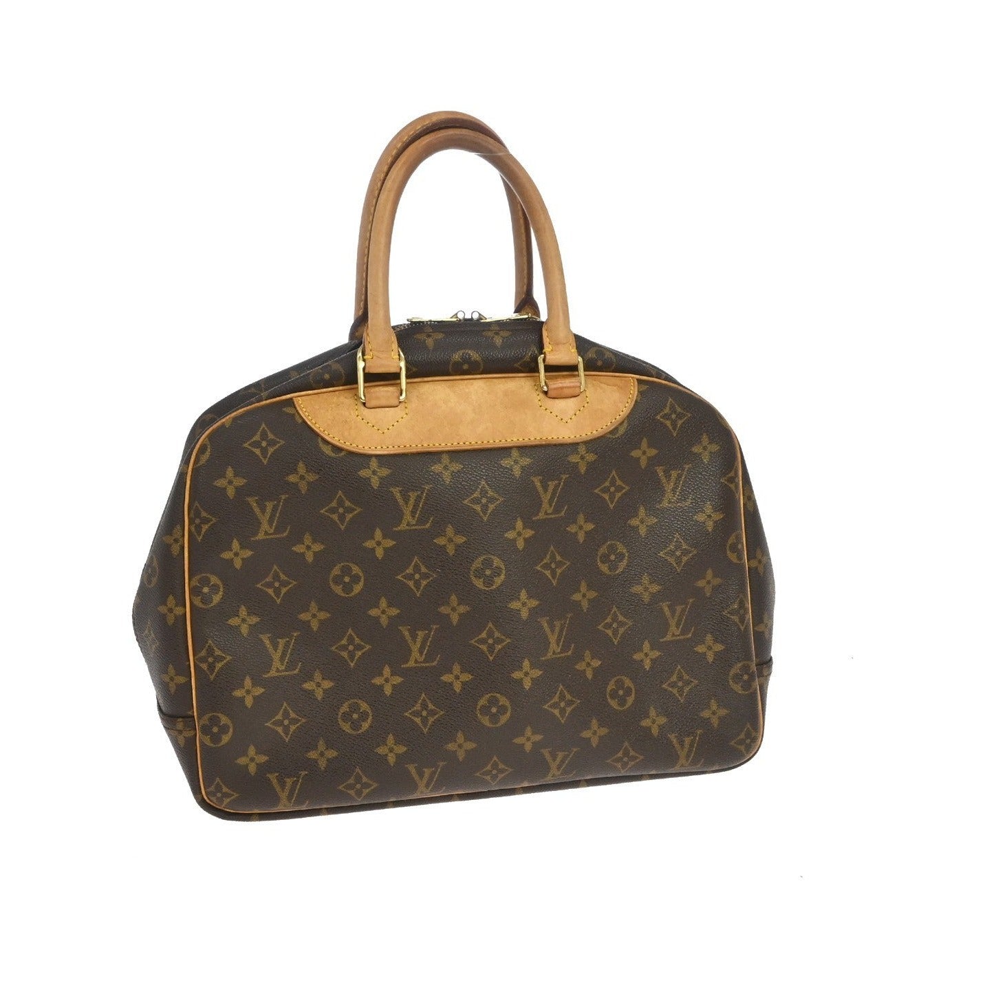 Louis Vuitton Deauville Monogram, Brown, Canvas, Handbag