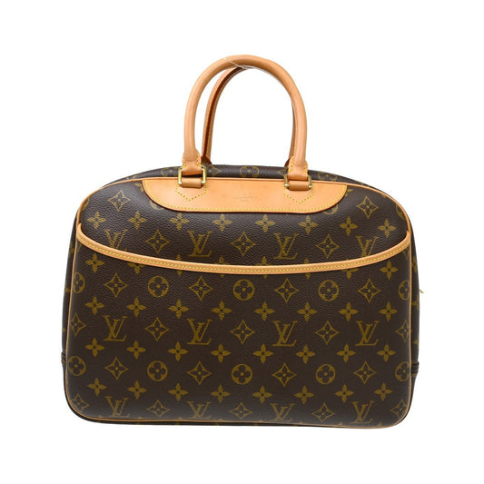 Louis Vuitton Deauville Monogram, Brown, Canvas, Handbag