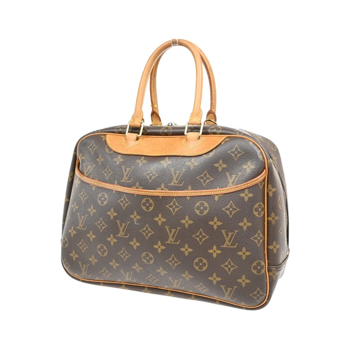 Louis Vuitton Deauville Monogram, Brown, Canvas, Handbag