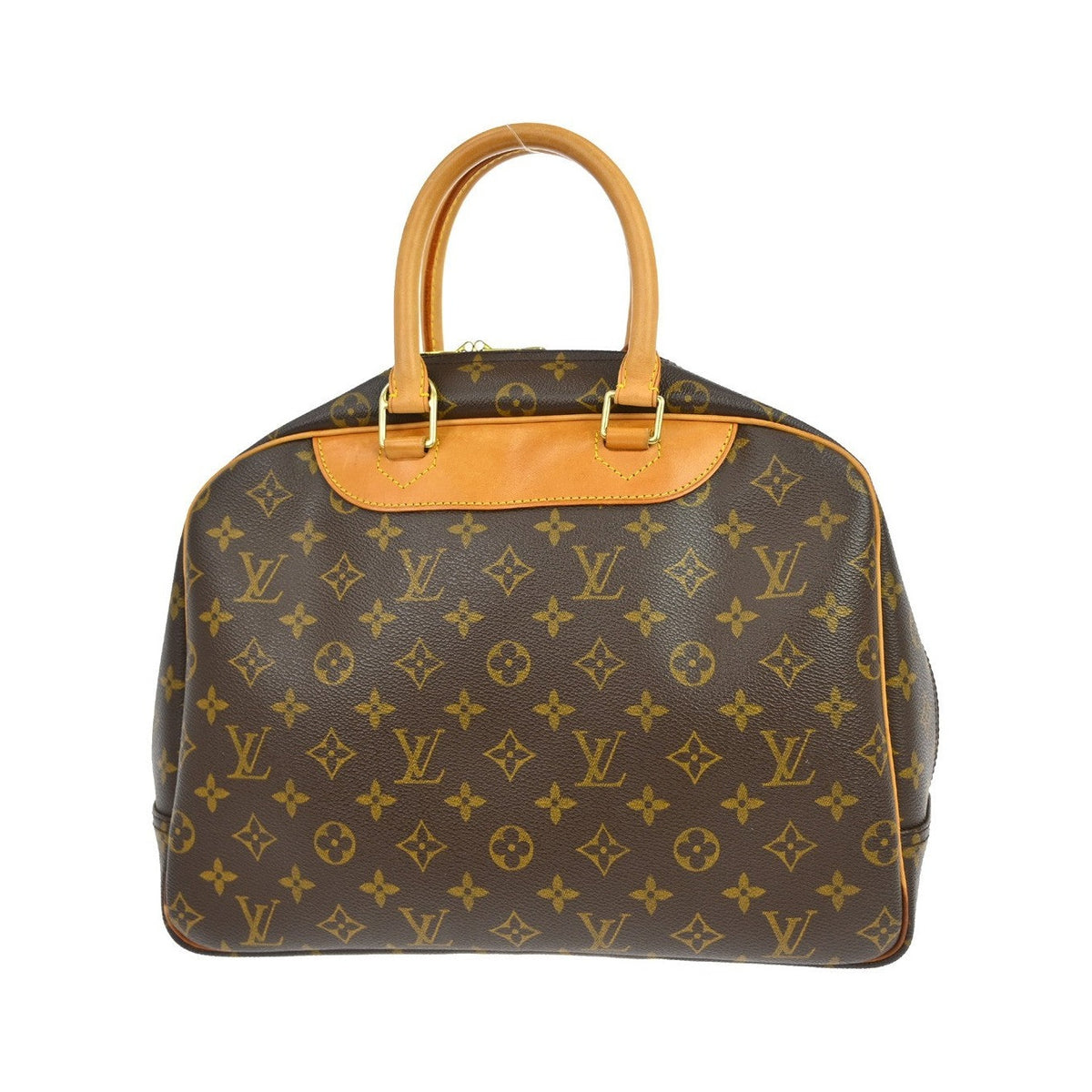Louis Vuitton Deauville Monogram, Brown, Canvas, Handbag