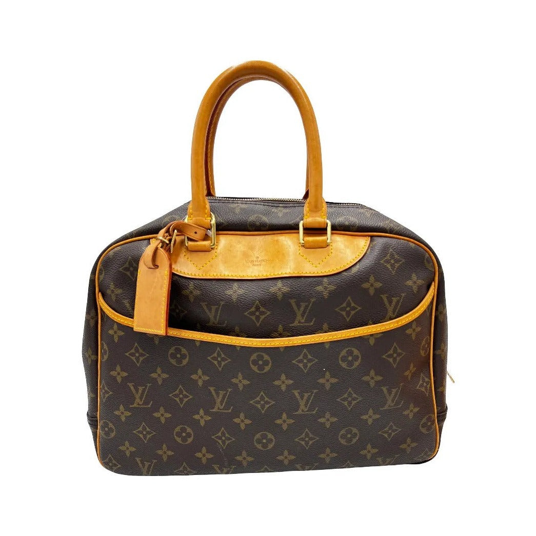 Louis Vuitton Deauville Monogram Canvas, Brown, Canvas, Handbag